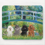 Poodles (four) - Bridge Mouse Mats