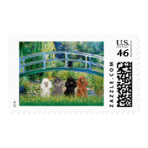 Poodles (four) - Bridge postage by masterpiecedogs Poodles (four) - Bridge postage