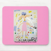 Poodles Galore Mouse Pad by Brian Dodd