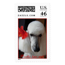 Poodles have style! postage by imagineblueskies Poodles have style! postage