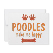 Poodles Make Me Happy invitations by TLArnold4 Poodles Make Me Happy invitations