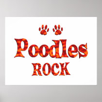 Poodles Rock Poster