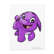 Poogle Purple postcards by neopets Poogle Purple postcards