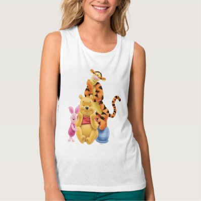 Pooh & Friends 11 Flowy Muscle Tank Top