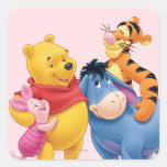 Pooh & Friends 1 Square Sticker