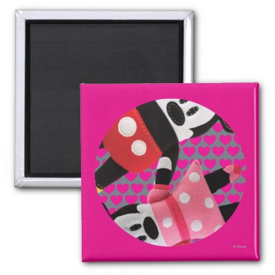 Pook-a-Looz Mickey Mouse and Minnie Mouse magnets