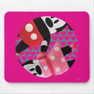 Pook-a-Looz Mickey Mouse and Minnie Mouse mousepads