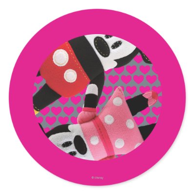 Pook-a-Looz Mickey Mouse and Minnie Mouse stickers