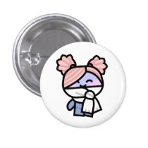 Pookah with Scarf button buttons
