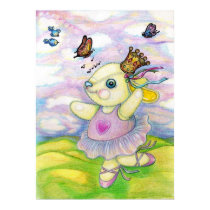 Pooky Bunny Rabbit Ballerina Poster Wall Art posters