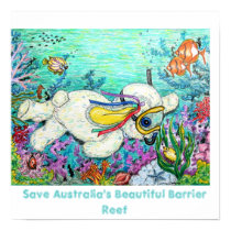 POOKY DIVE, Save Australia's Beautiful Barrier ... posters