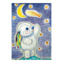 Pooky Star-gazing BABY NURSERY/BEDROOM POSTER posters