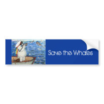 POOKY WHALES, Save the Whales bumper stickers