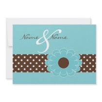 Pool and Espresso Informal Wedding Personalized Invitations