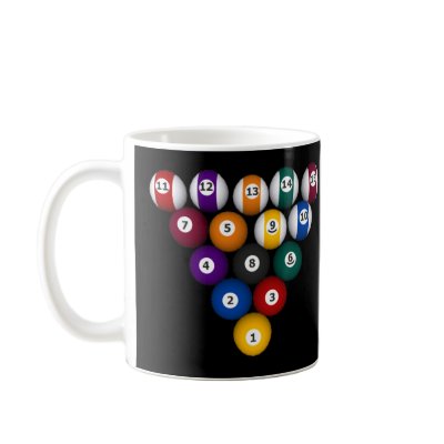 Pool Balls: Billiards: Coffee Mug: Pool Balls by spiritswitchboard
