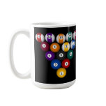 Pool Balls: Billiards: Coffee Mug: Pool Balls