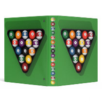 Pool Balls / Billiards: Custom Binder