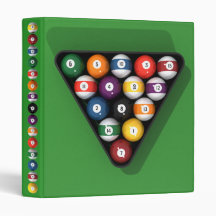Pool Balls / Billiards: Custom Binder