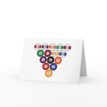 Pool Balls / Billiards: Greeting Cards