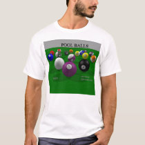 Pool Balls (front) t-shirts