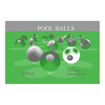 Pool Balls (Green) (print) by Derethman Pool Balls (Green) (print)