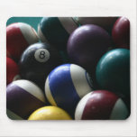 Pool balls on a billard table usepads