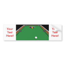 Pool Balls on Table: 3D Model: bumper stickers by spiritswitchboard Pool Balls on Table: 3D Model: bumper stickers
