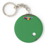 Pool Balls on Table: 3D Model: Key Chain