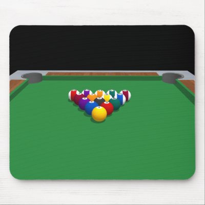Pool Balls on Table: 3D Model: Mouse Mats by spiritswitchboard