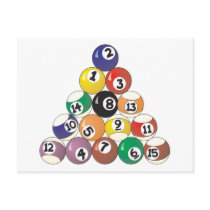 Pool Balls Postcard