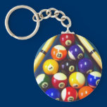 Pool Balls - Rack Em Up! keychains