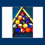 Pool Balls - Rack Em Up! postcards