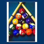 Pool Balls - Rack Em Up! postcards