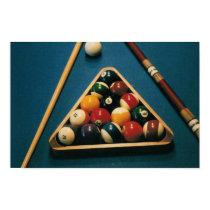 Pool / Biliiards Table, balls, ques -- Poster posters by jimspokernight Pool / Biliiards Table, balls, ques -- Poster posters