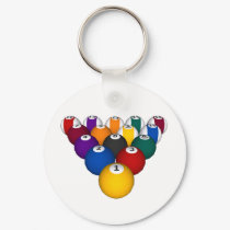 Pool: Billiard Balls: Billiards: keychains