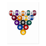 Pool: Billiard Balls: Billiards: Post Card