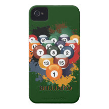 Pool Billiard Balls iPhone 4 Case