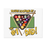 Pool/Billiards #1 Dad Father's Day Gift postcards