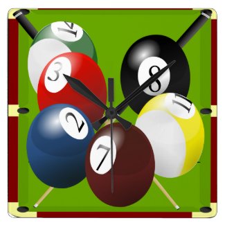 Pool / Billiards Clock