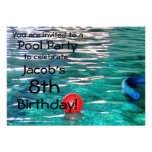 Pool Birthday Party Invitation