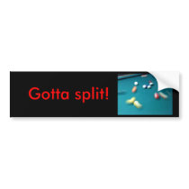 Pool Break Bumper Stickers