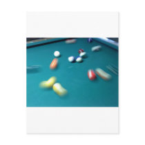 Pool Break Post Card