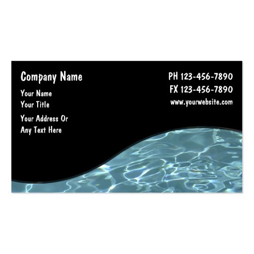 Pool Business Cards