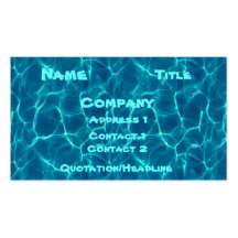 Pool Card Business Cards