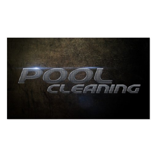 Pool cleaning Business card (front side)