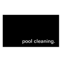 Pool Cleaning Business Card