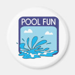 Pool Fun Fridge Magnets