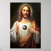 Pool God Print