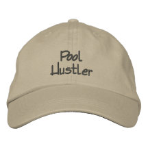 Pool Hustler Embroidered Baseball Cap / Hat