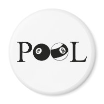 Pool Fridge Magnet